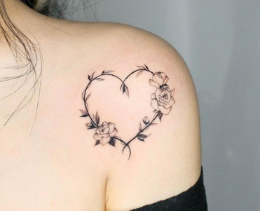 pretty heart tattoos
