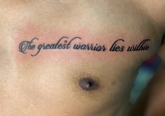 Warrior Tattoo Quotes For Guys
