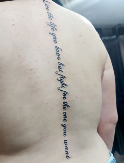 Back Tattoo Quotes For Guys