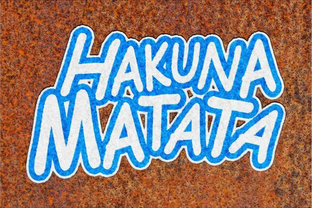 Hakuna Matata Tattoo Meaning and Designs