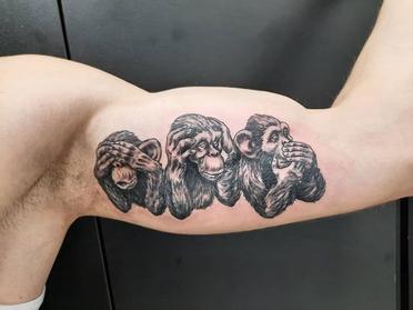 The Meaning and Origin of the Three Wise Monkeys Tattoo Design - Psycho Tats