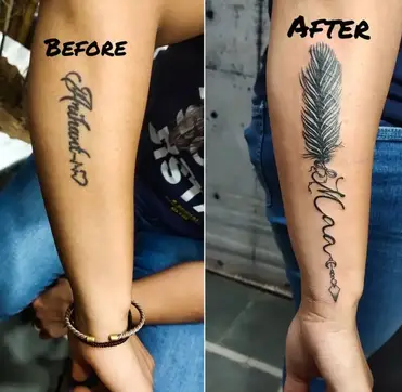 68 Name Cover Up Tattoos Ideas From Simple And Intricate Style
