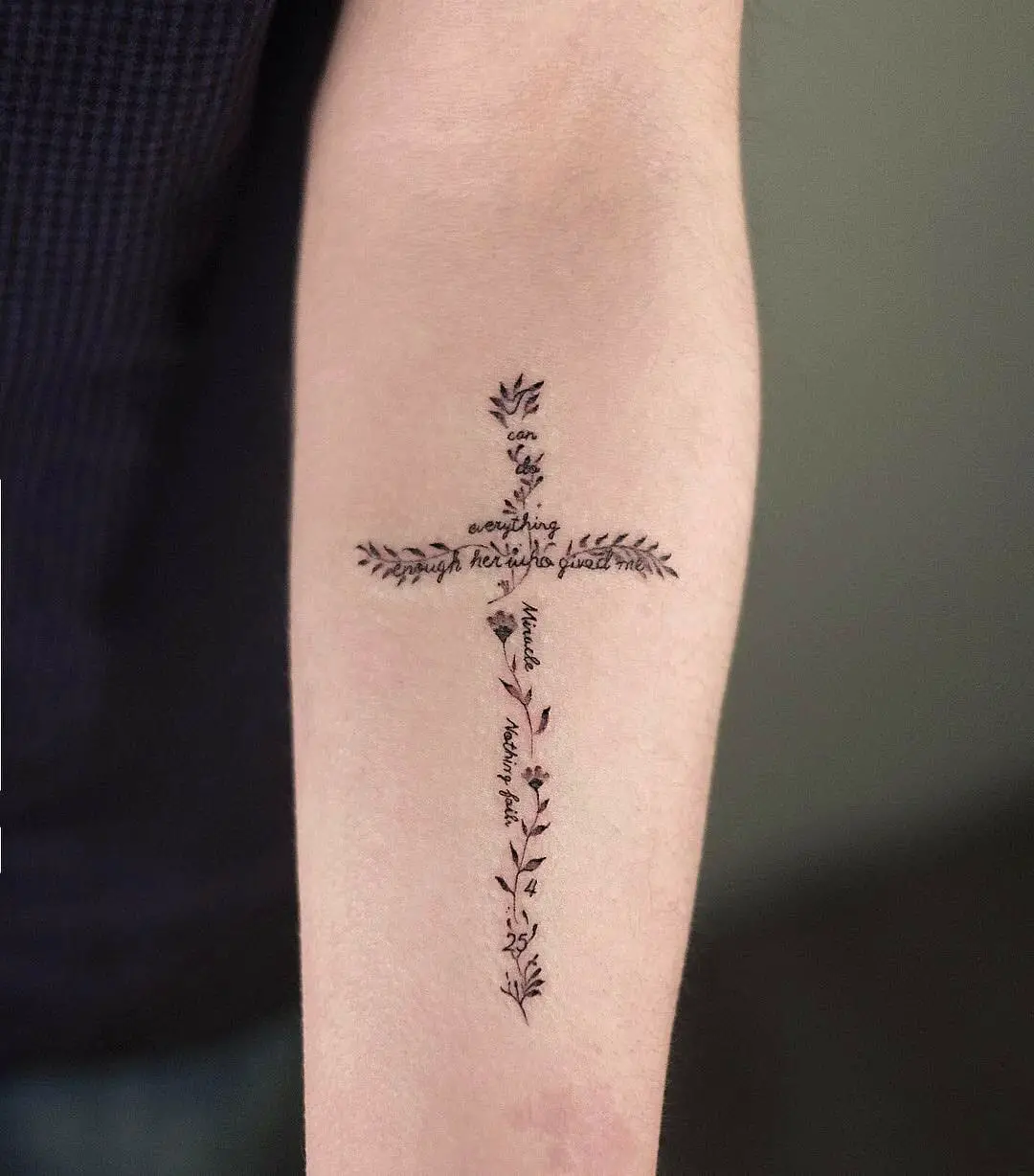 40 Small Cross Tattoo Designs That You Will Love - Psycho Tats