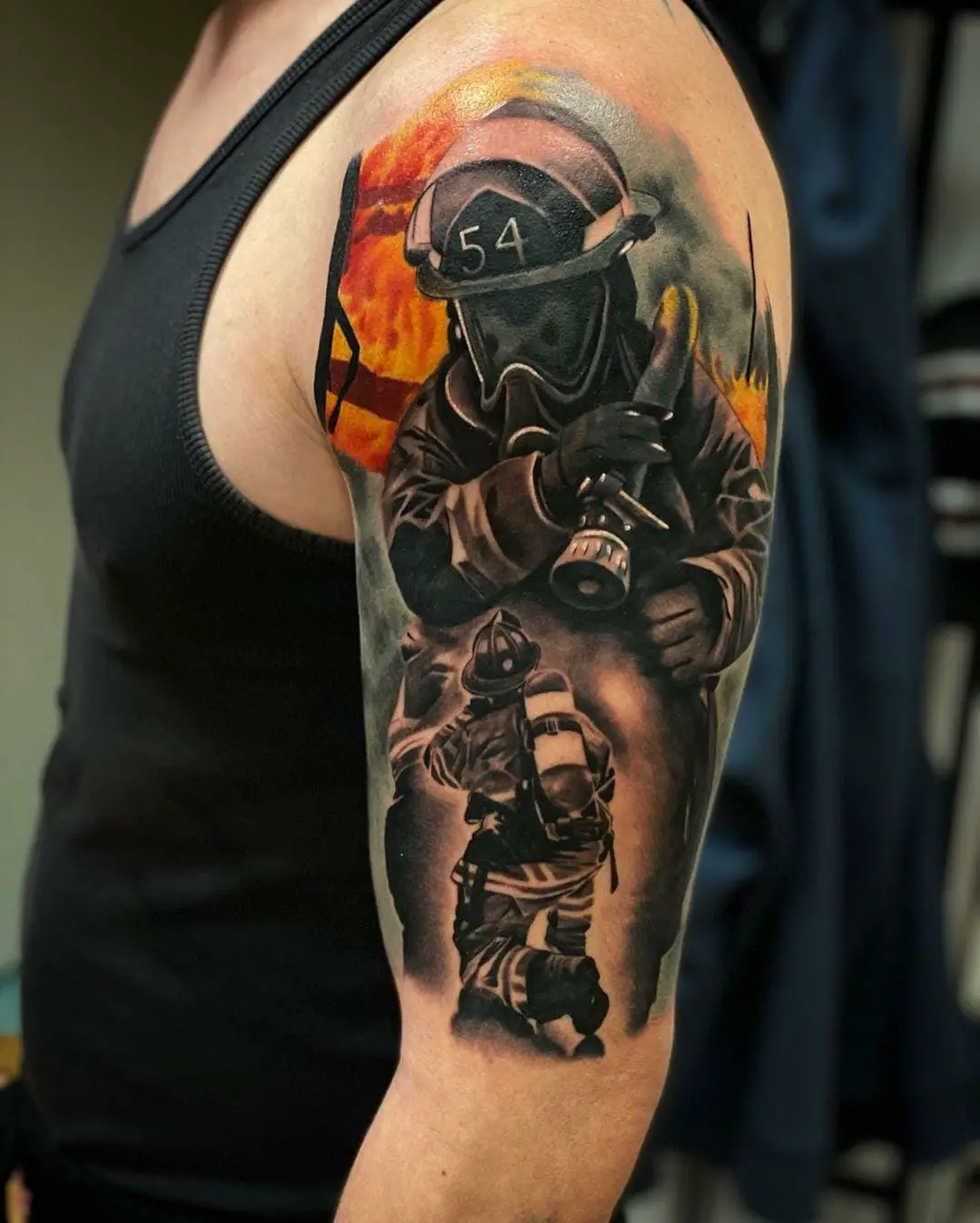 Stunning 23 Burning Hot Firefighter Tattoos You Need To See! - Psycho Tats