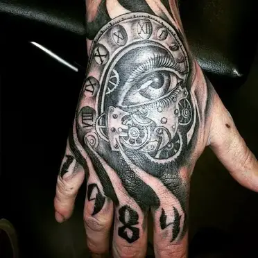 50 Top Timeless And Versatile Clock Tattoo Designs For Hand