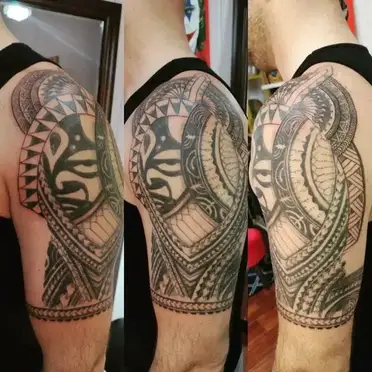 72 Terrific Tribal Tattoo Design For Arm Sleeve