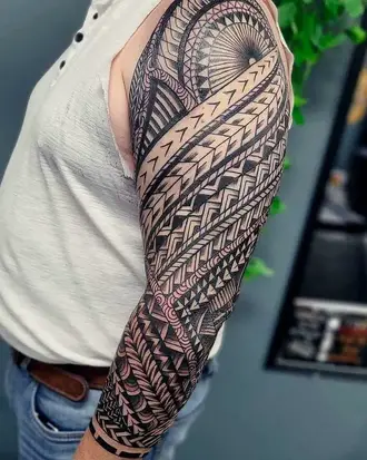72 Terrific Tribal Tattoo Design For Arm Sleeve