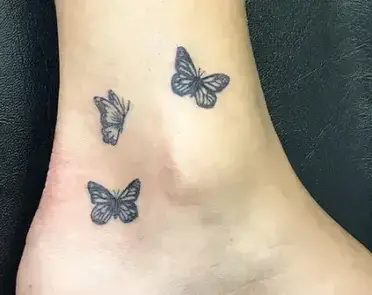 50 Lovely and Glorious Butterfly Tattoos Ideas and Design for Ankle