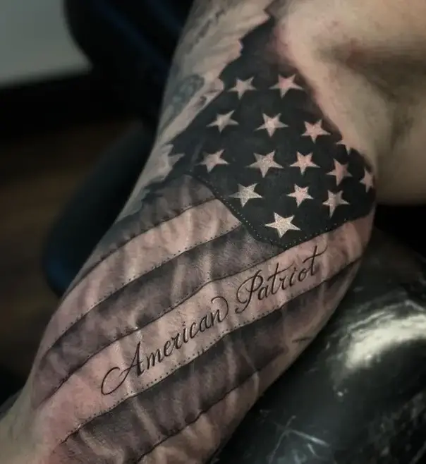 40 Black American Flag Tattoo Stock Photos Pictures  RoyaltyFree Images   iStock