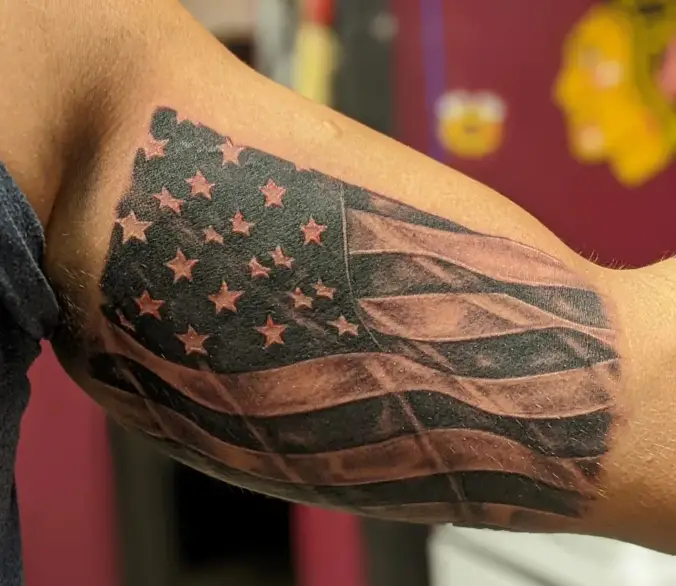 American flag tattoo  American flag tattoo Flag tattoo Patriotic tattoos