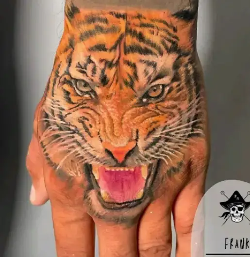 65 Beautiful and Mind Boggling Tiger Tattoos Ideas and Design for Hand - Psycho Tats