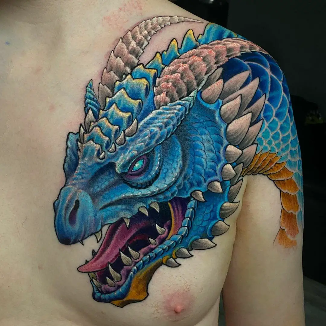 81 Ultimate Shoulder Dragon Tattoos That No One Can Resist - Psycho Tats