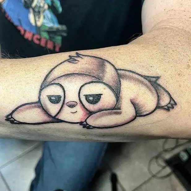 Baby Sloth Tattoo