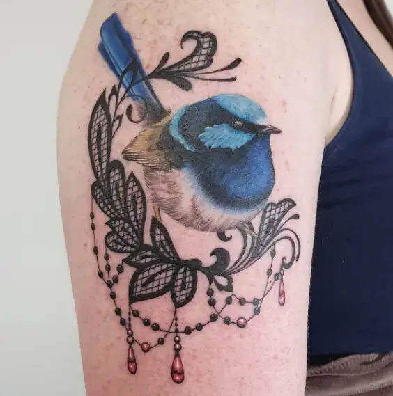 Bird Lace Tattoo