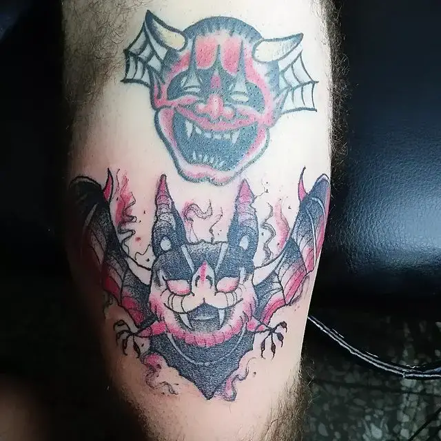 coolest bat tattoo