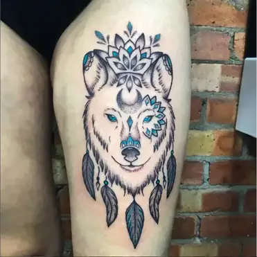 Wolf Tattoo On Thigh 75 Influential and Magnificent Tattoos Ideas