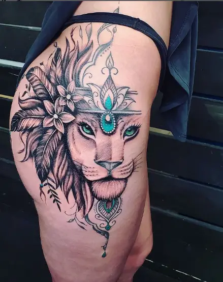 Enormous Lion Tattoo