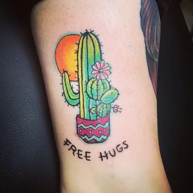Free hugs Cactus Tattoo