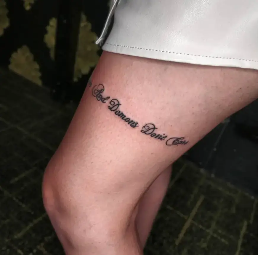 Graceful Wording Tattoo