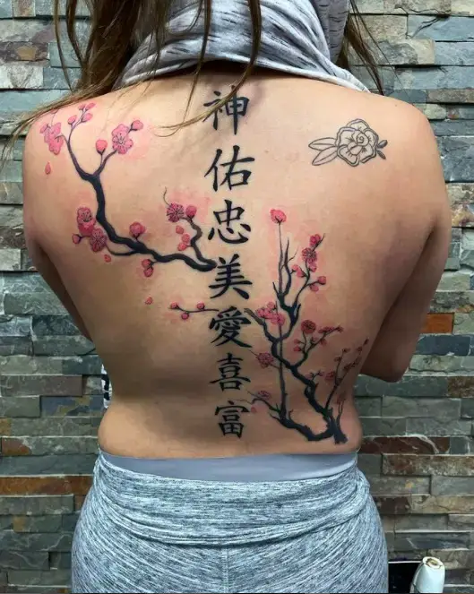 Great Cherry Blossom Tree Tattoo