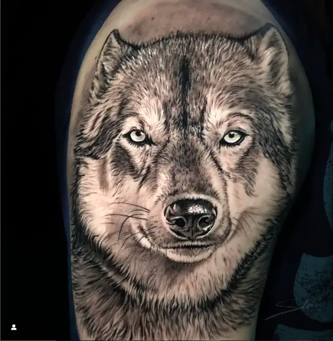 Grey Wolf Tattoo