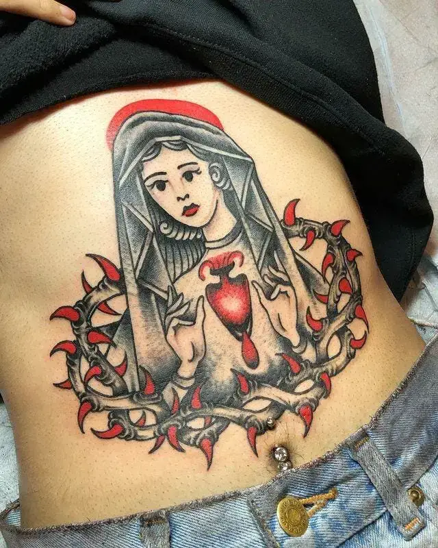 Hail Mary Tattoo Ideas for Females