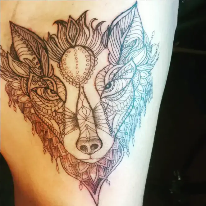 Impressive Wolf Tattoo