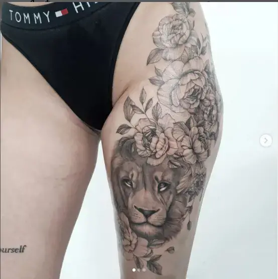 Lovely Lion Tattoo