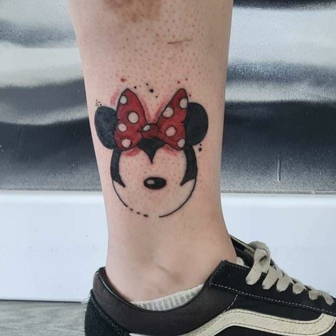 Minnie Mouse Bow Tattoo