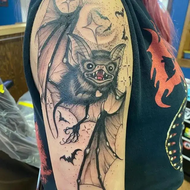 Scary batman tattoo