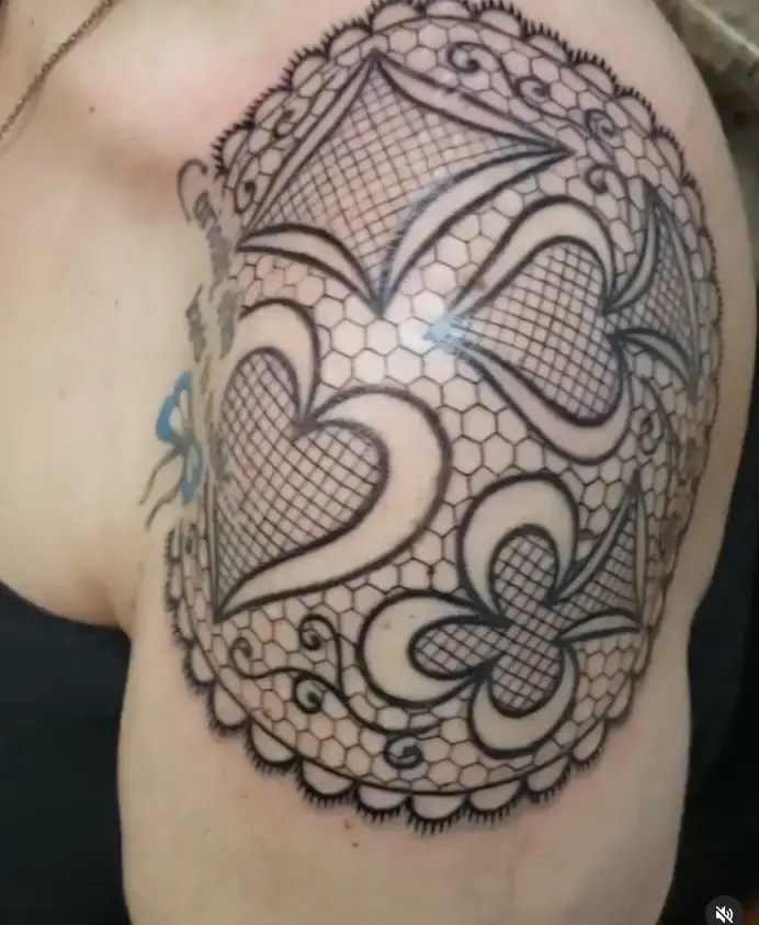 Simple Lace Tattoo