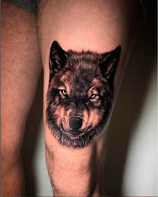 Simple Wolf Tattoo 