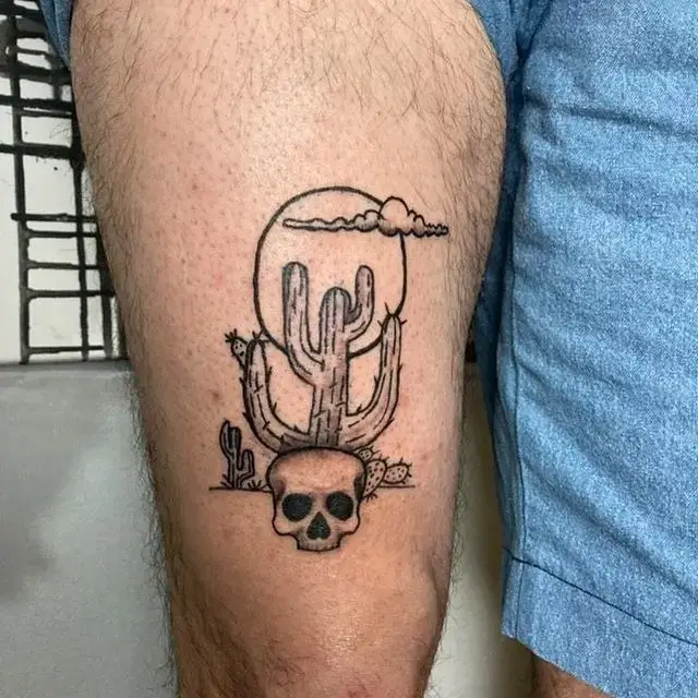 Skull Cactus Tattoo