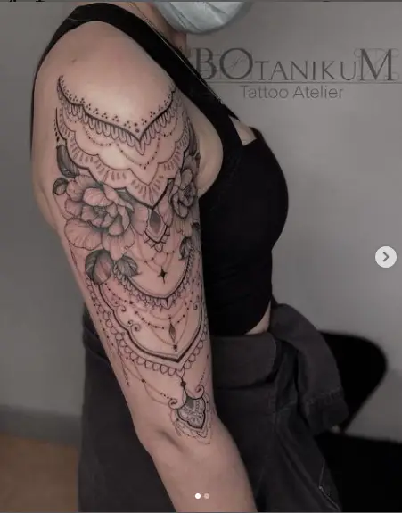 Sleeve Lace Shoulder Tattoo