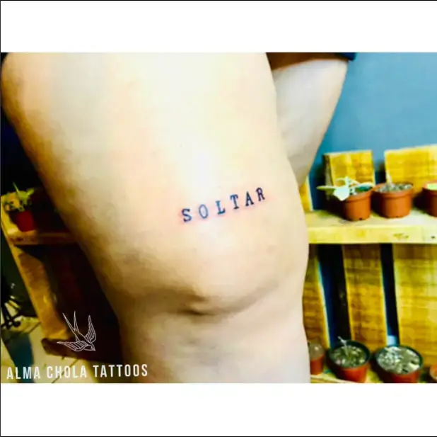 Soltar Perfect Word Tattoo