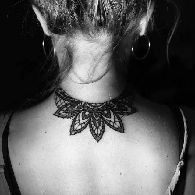 Stunning Lace Tattoo Design