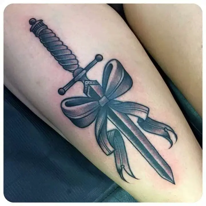 Sword Bow Tattoo