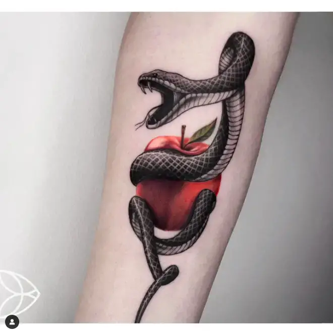 Wrist snake tattoos design idea