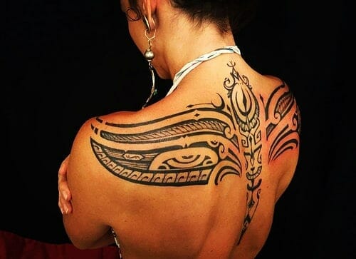 Tribal Tattoo On Back