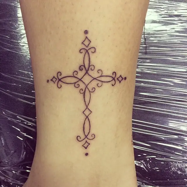 Awesome cross tattoo design