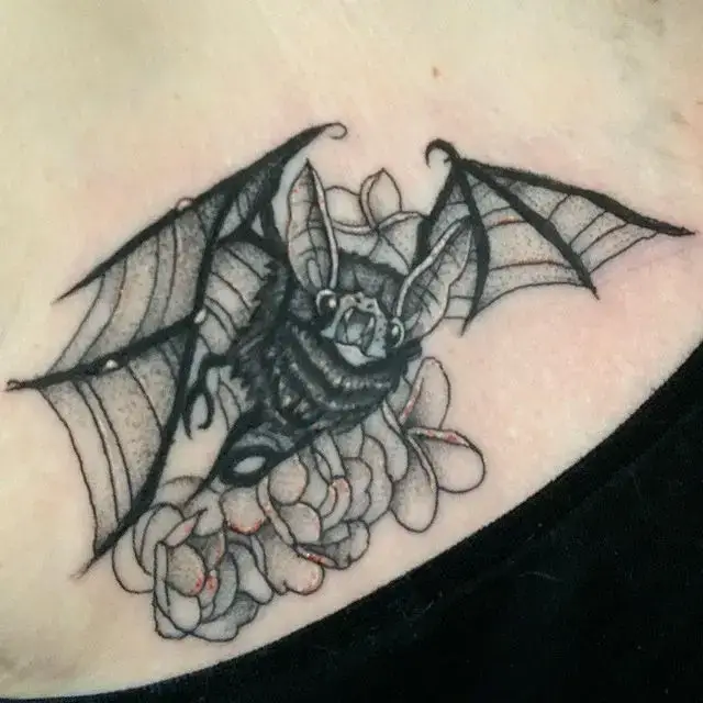 Cool bat tattoo