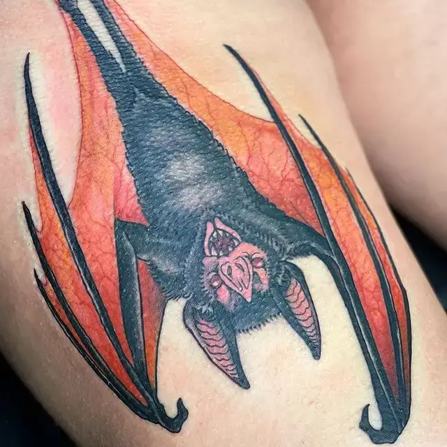 Red Bat Tattoo