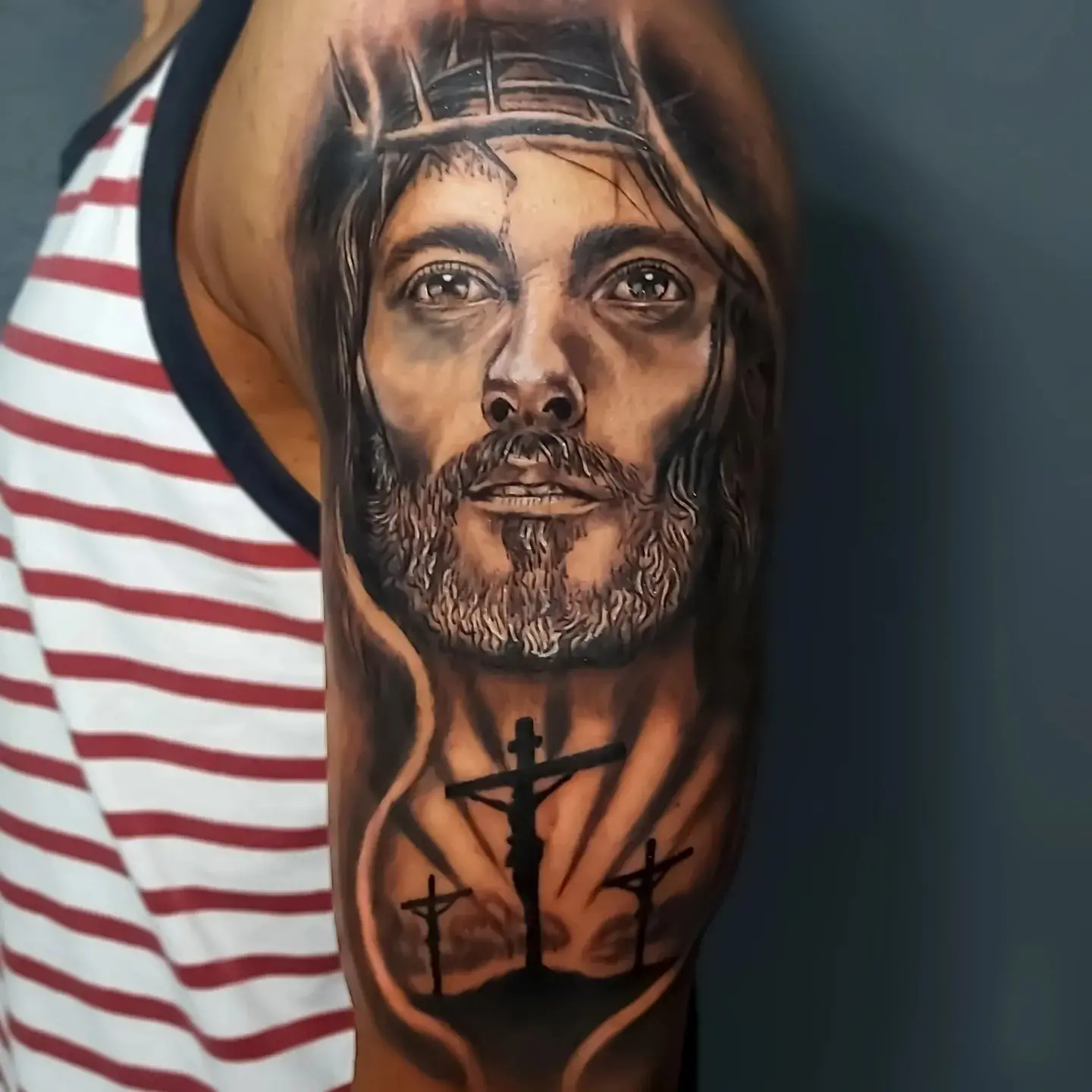 Permanent Men Jesus Christ Tattoo 18000