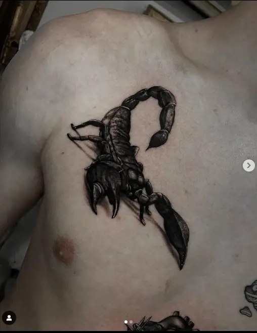 Scary and Dramatic Scorpion Ink Tattoo