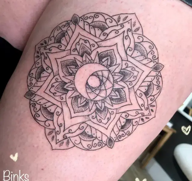 Simple Mandala Tattoo Idea